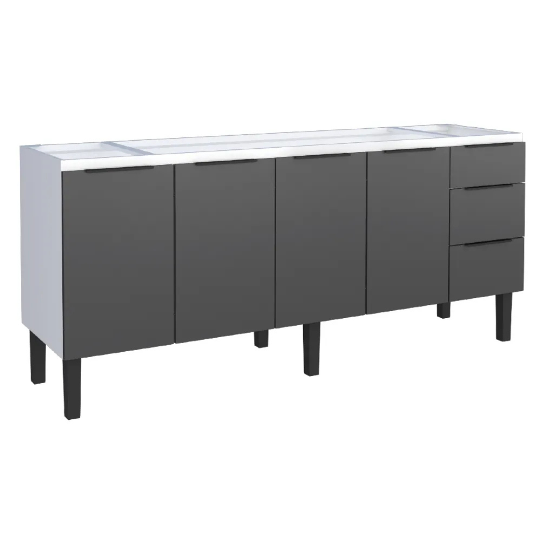 Gabinete em aço Júpiter Cinza